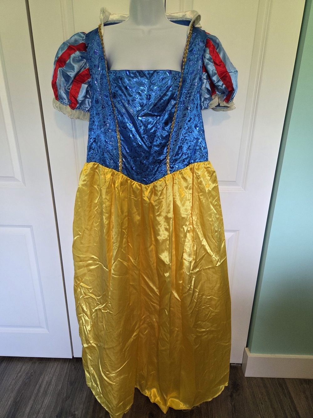 Disney Snow White Blue, Yellow and Red Princess Maxi Dress